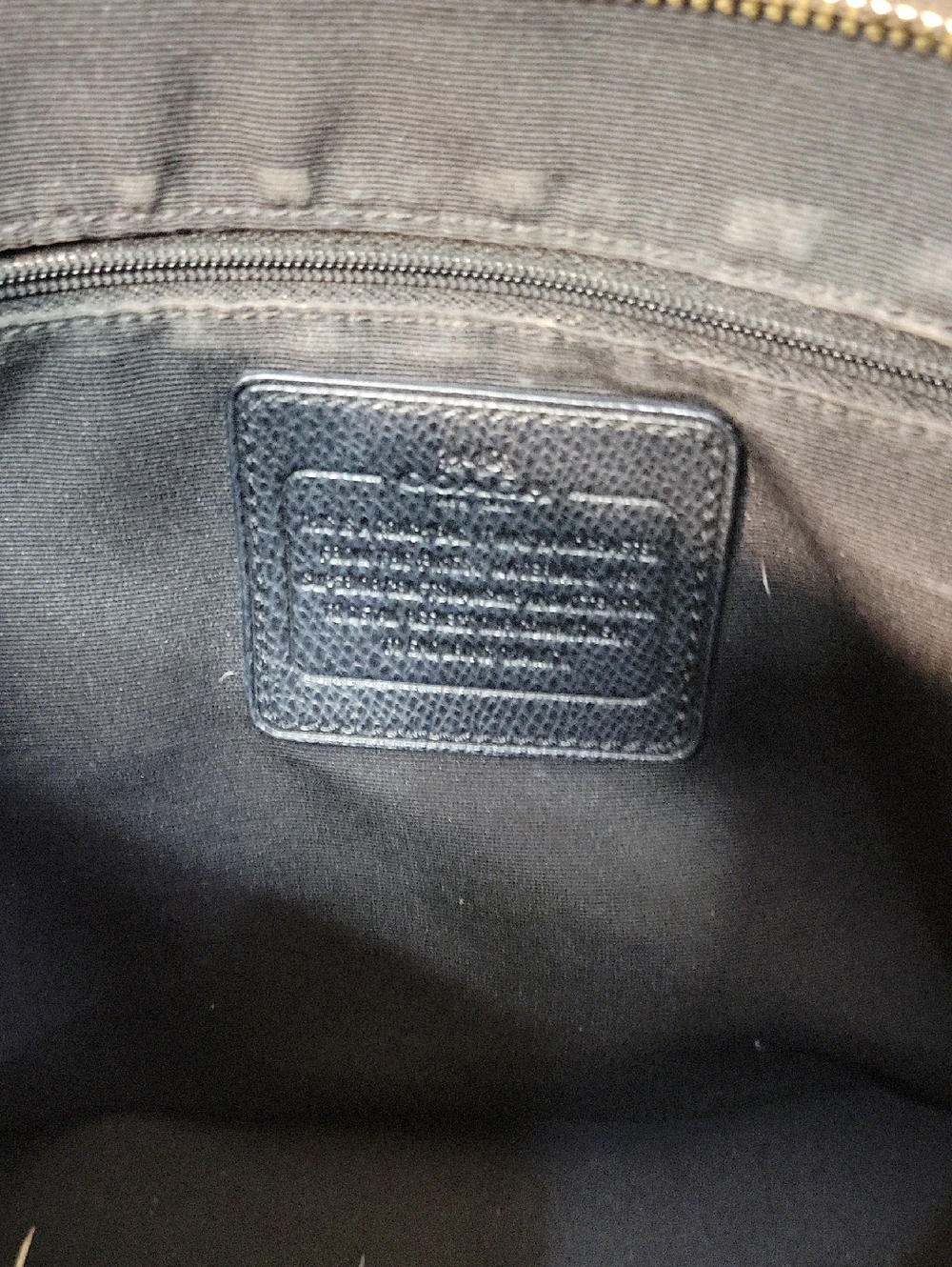 Coach Brown Signature Canvas Tote with Dark Leather Trim - Picture 3 of 5